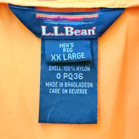 LL Bean Men's Pullover Anorak Windbreaker Hoodie Sz Reg XXL - Picture 3 of 6